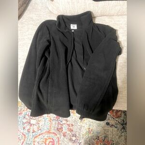 Black fleece jacket